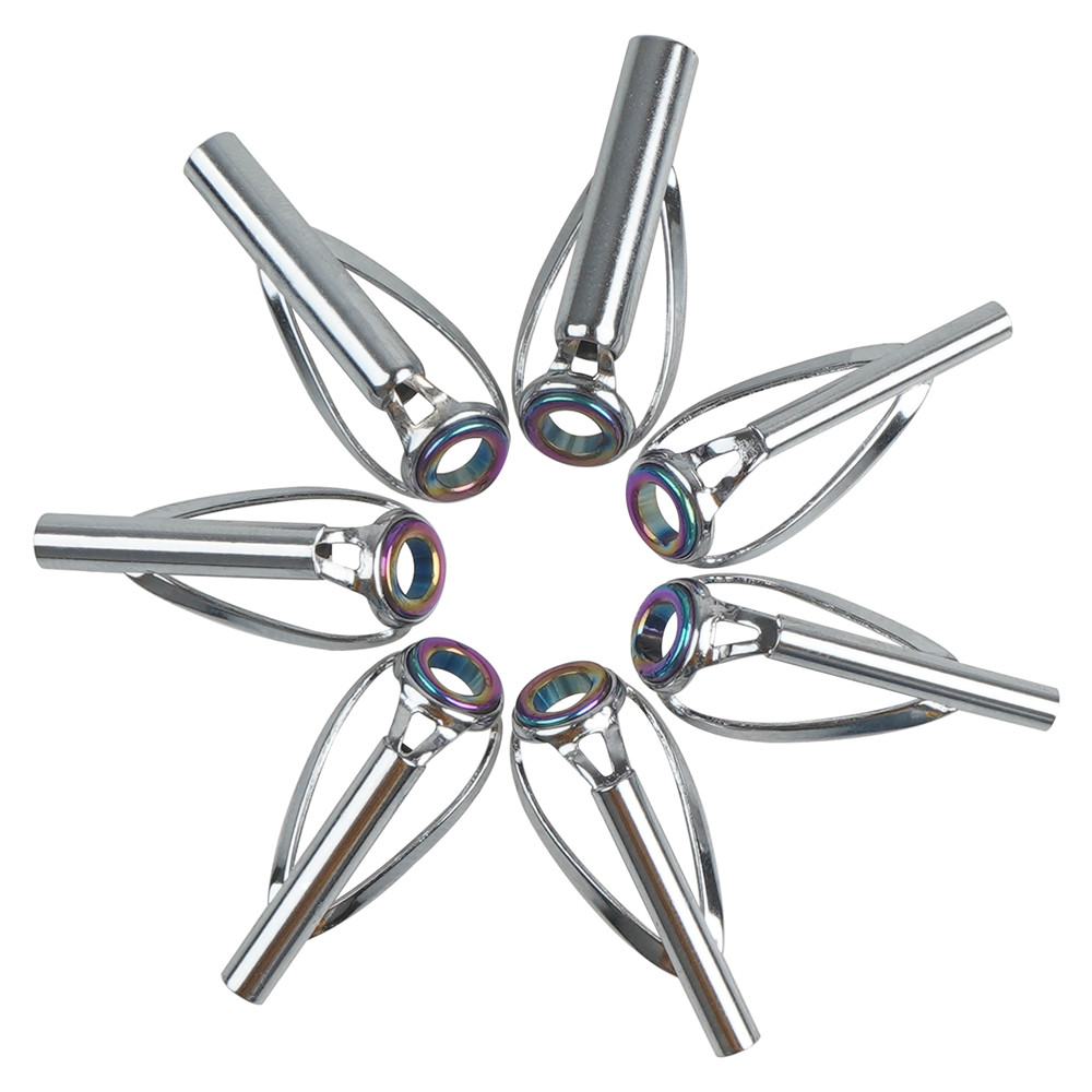 Fishing Rod Guide Replacement - 10Pcs Fishing Rod Guide Tips Repair