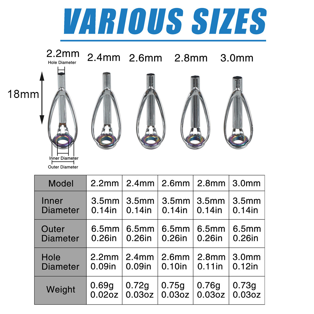 50/100PCS Fishing Rod Tips Rep - Fishing Rod Tip Replacement review and price