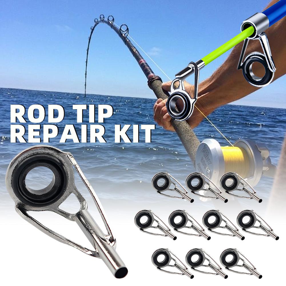 Rod Tip Repair Kit 10pcs Fishi - Fishing Rod Guide Replacement review and price