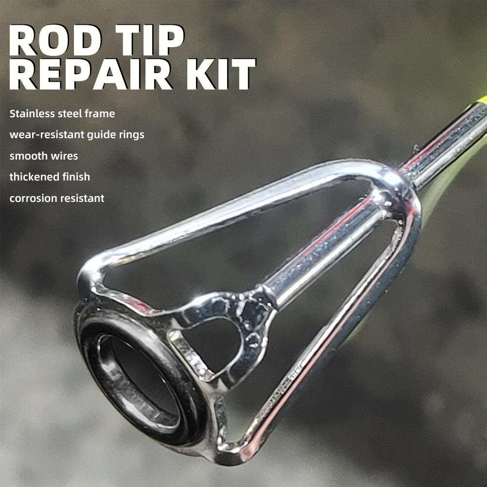 Rod Tip Repair Kit 10pcs Fishi - Fishing Rod Guide Replacement review and price