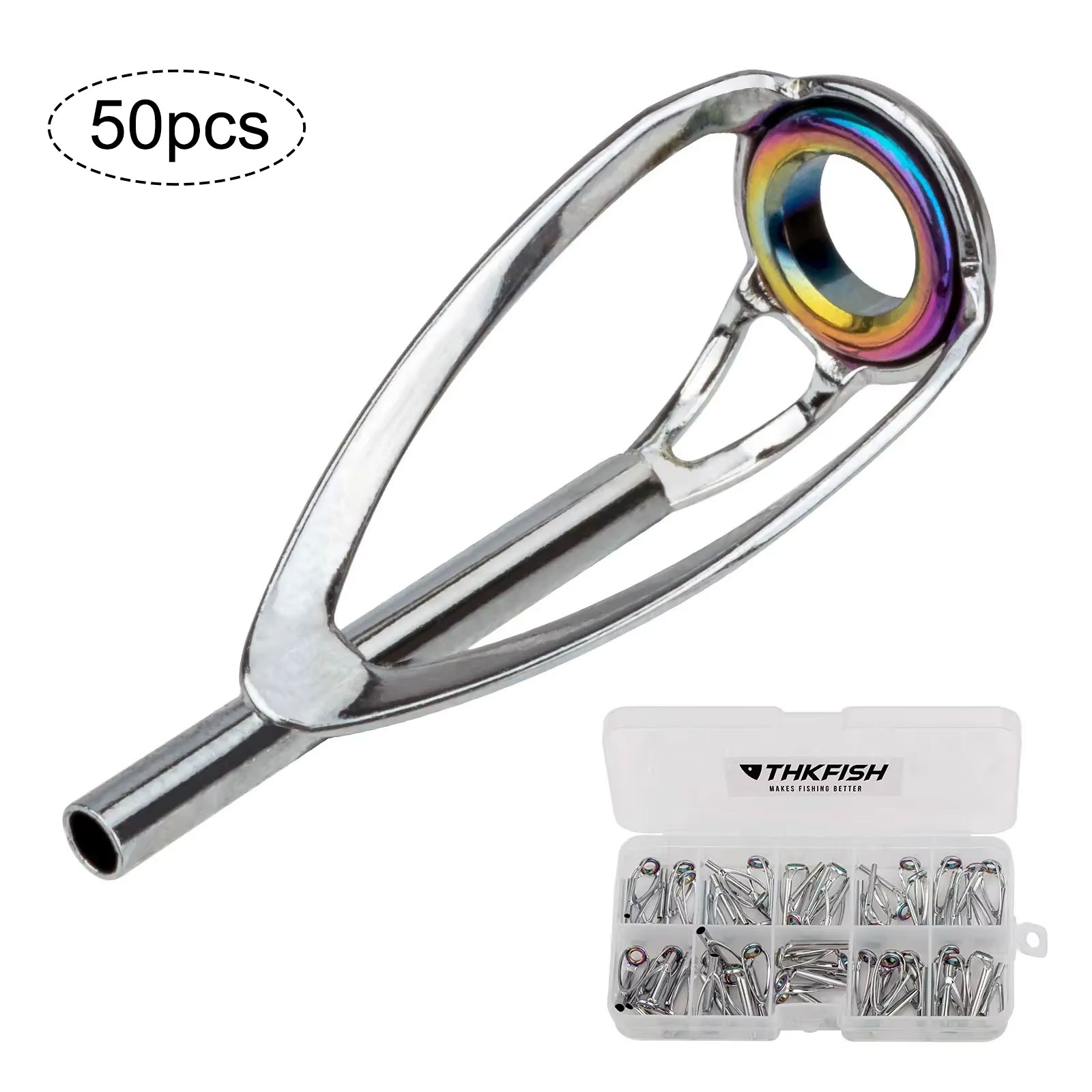 50pcs Fishing Rod Tip Top Repa - Fishing Rod Guide Replacement review and price