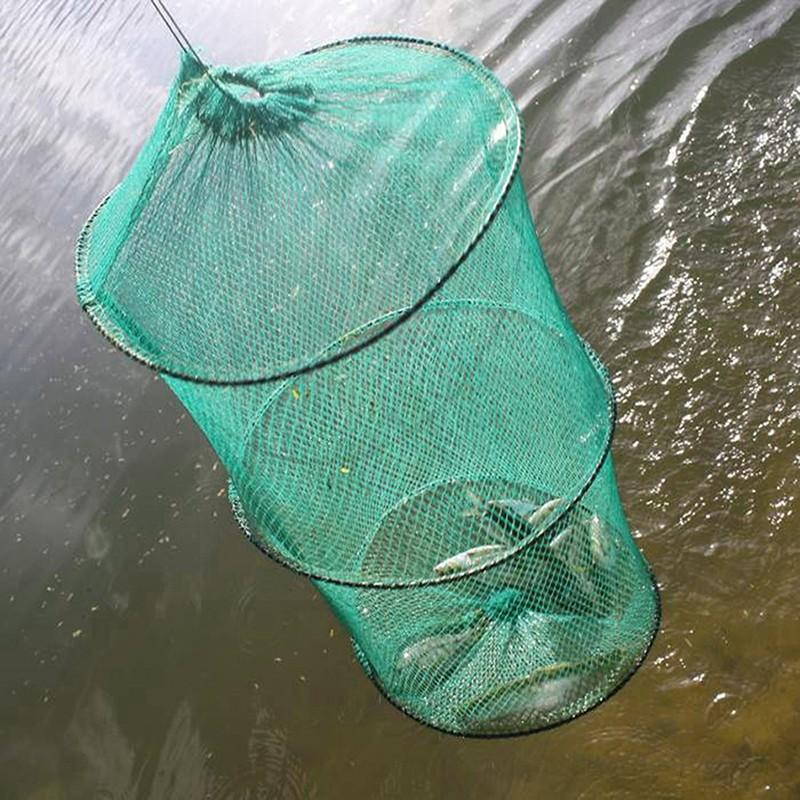 Folding Round Nylon Mesh Metal - Fishing Rod Casting review and price
