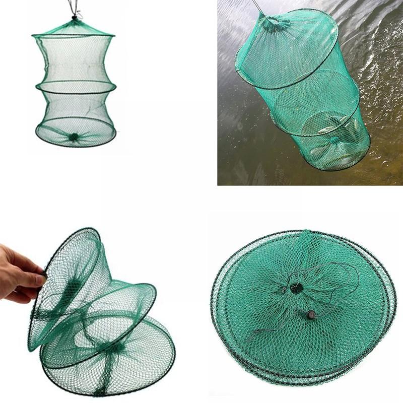 Folding Round Nylon Mesh Metal - Fishing Rod Casting review and price