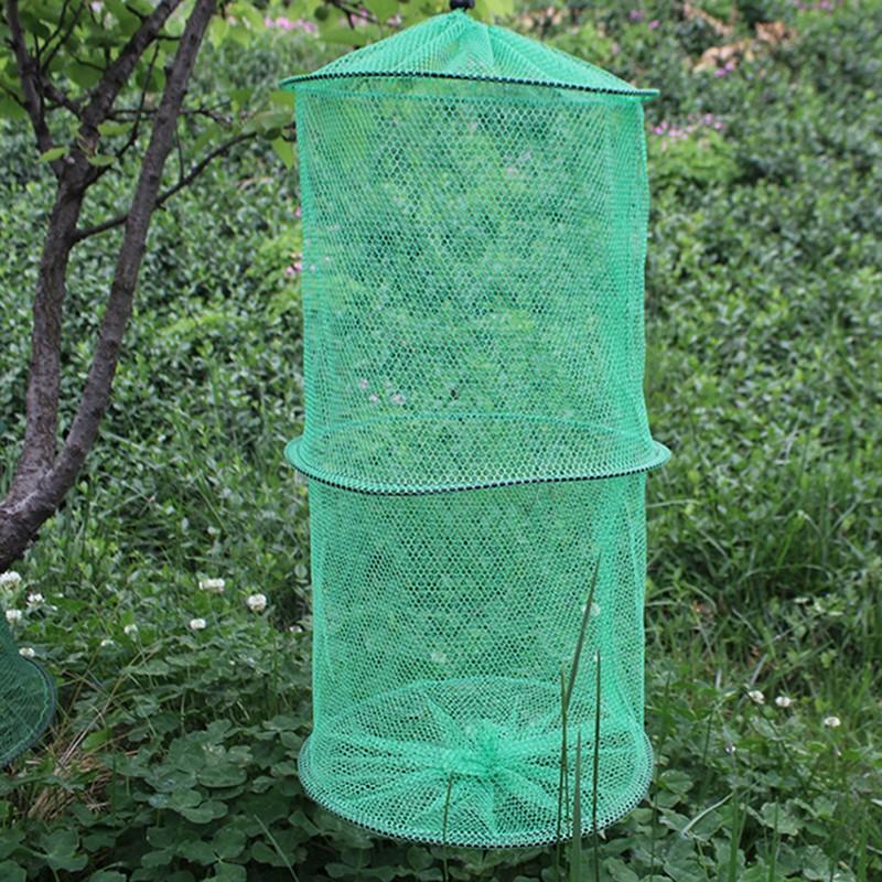 Folding Round Nylon Mesh Metal - Fishing Rod Casting review and price