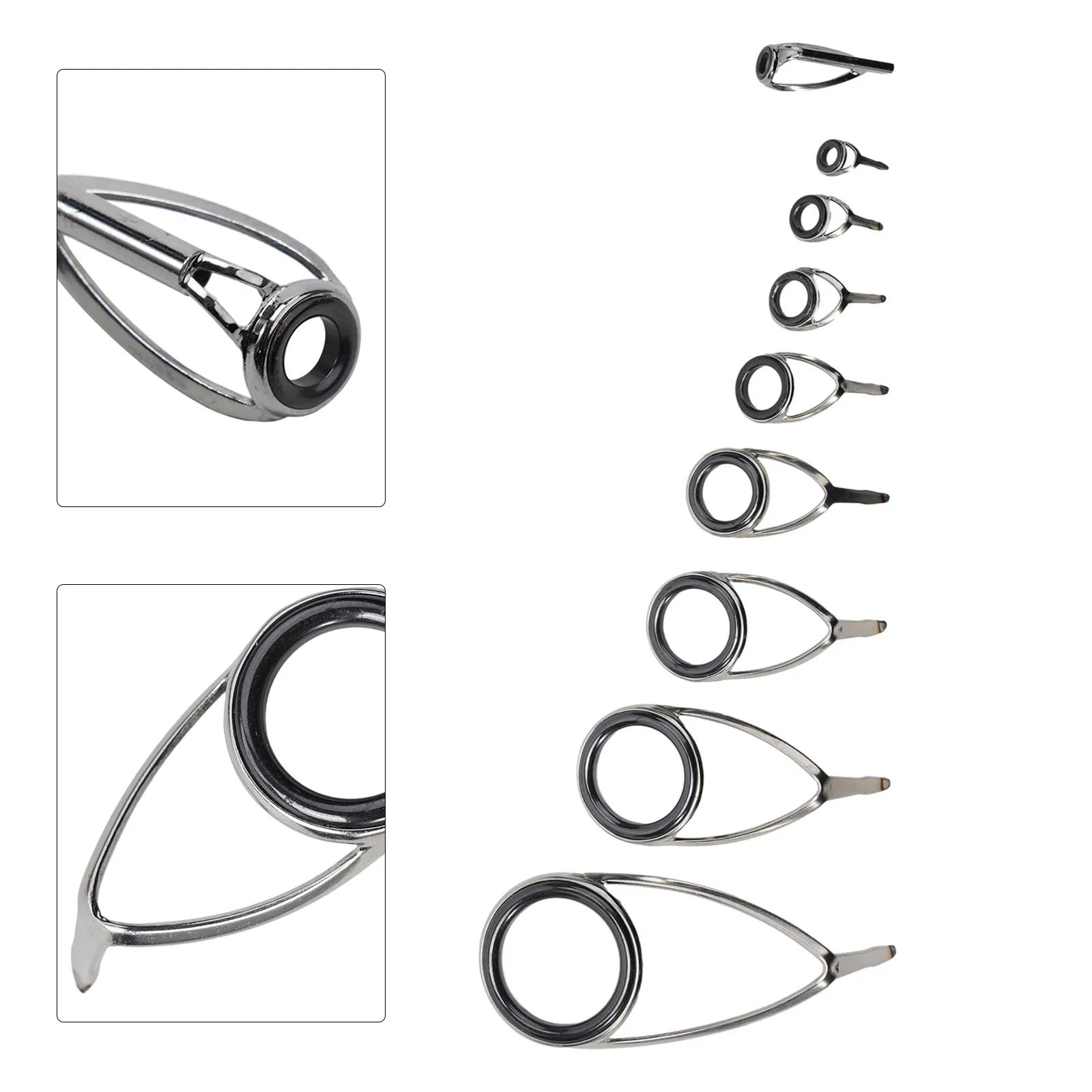 9pcs Fishing Rod Top Ring Tip  - Fishing Rod Building Kit review and price